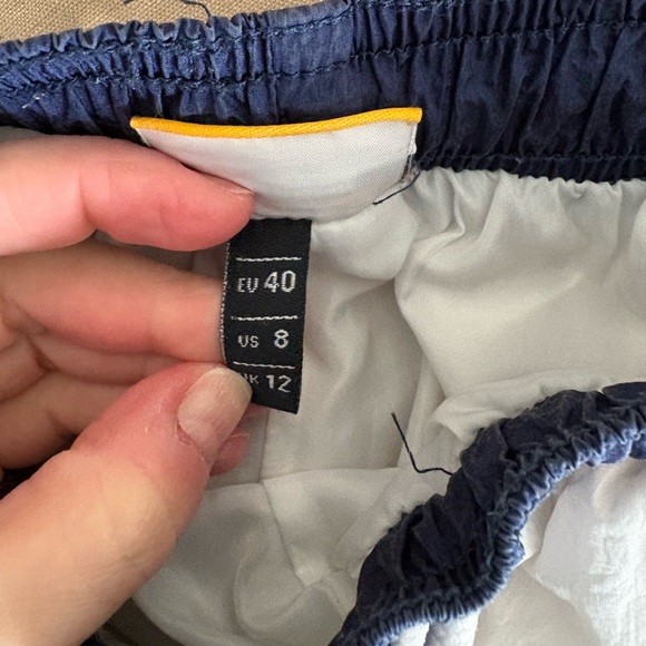 Ellesse Flogrida White Red Stripe Track Pants Joggers Size 8 - Picture 12 of 13